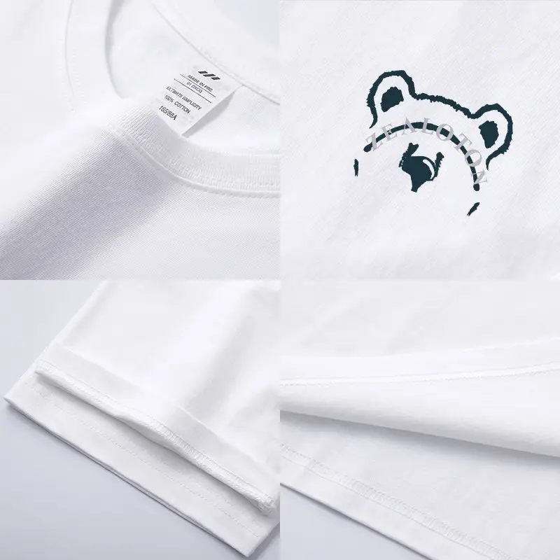 Japanese Style Cartoon Printed T-shirt for Boys White Cotton - Image 13