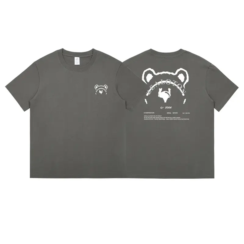 Japanese Style Cartoon Printed T-shirt for Boys White Cotton - Image 14