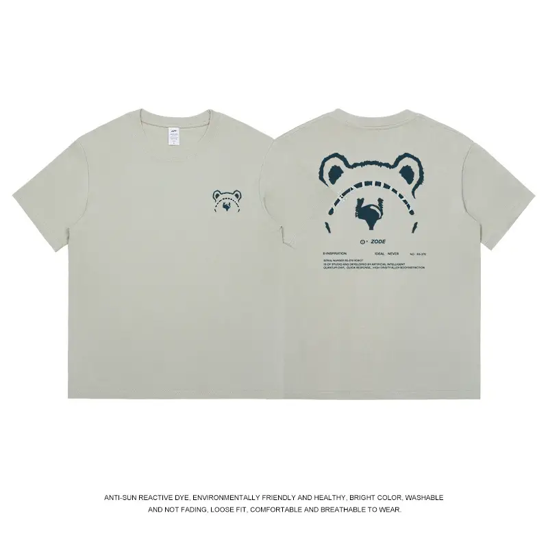Japanese Style Cartoon Printed T-shirt for Boys White Cotton - Image 5