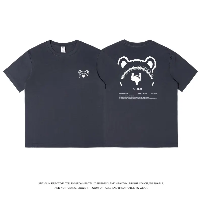 Japanese Style Cartoon Printed T-shirt for Boys White Cotton - Image 6