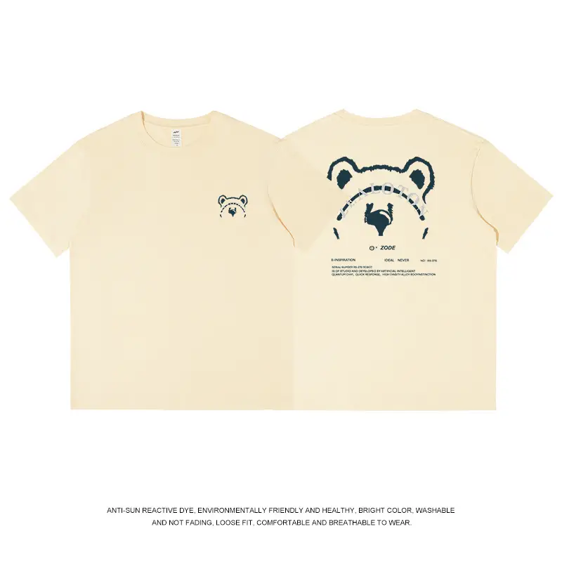 Japanese Style Cartoon Printed T-shirt for Boys White Cotton - Image 8