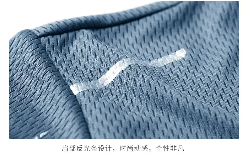 Men Ice Silk T-Shirt Navy Blue 2024 — feature 30