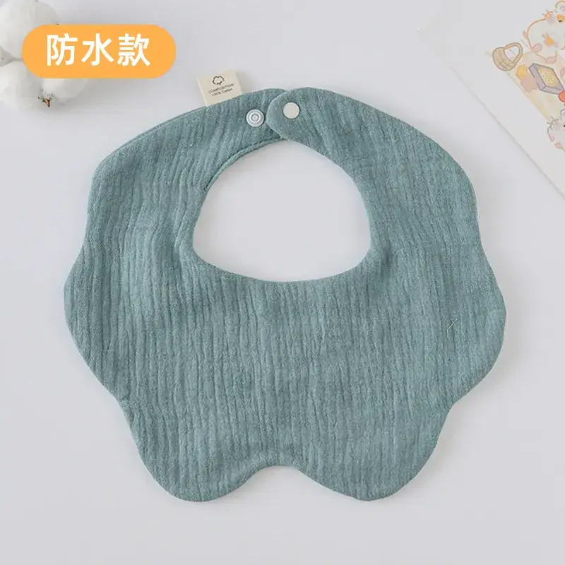 Baby Waterproof Cotton Bib with Bear Print - Image 101