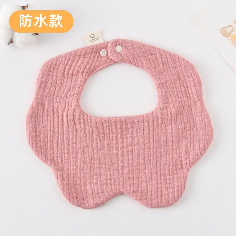 Baby Waterproof Cotton Bib with Bear Print - Image 104
