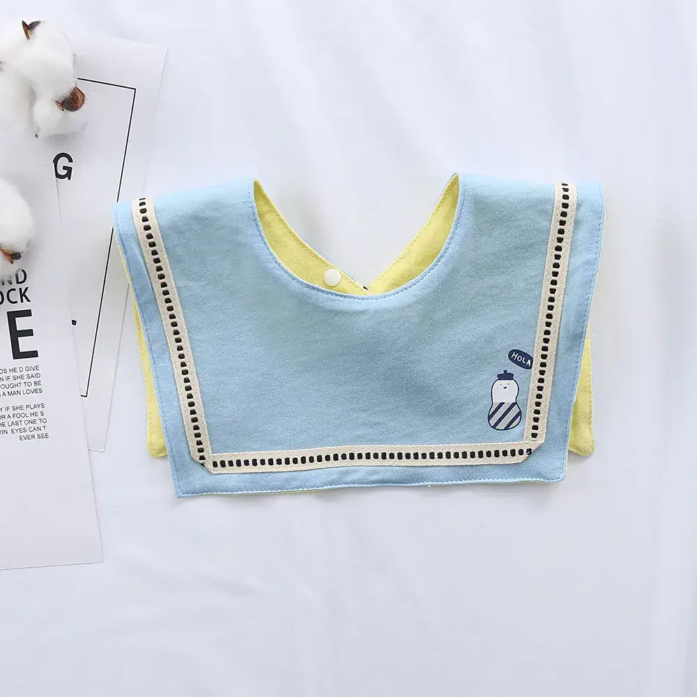 Baby Waterproof Cotton Bib with Bear Print - Image 153
