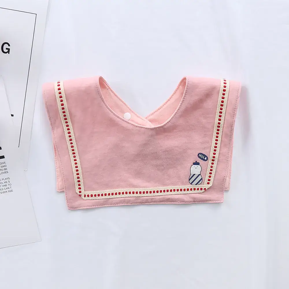 Baby Waterproof Cotton Bib with Bear Print - Image 154