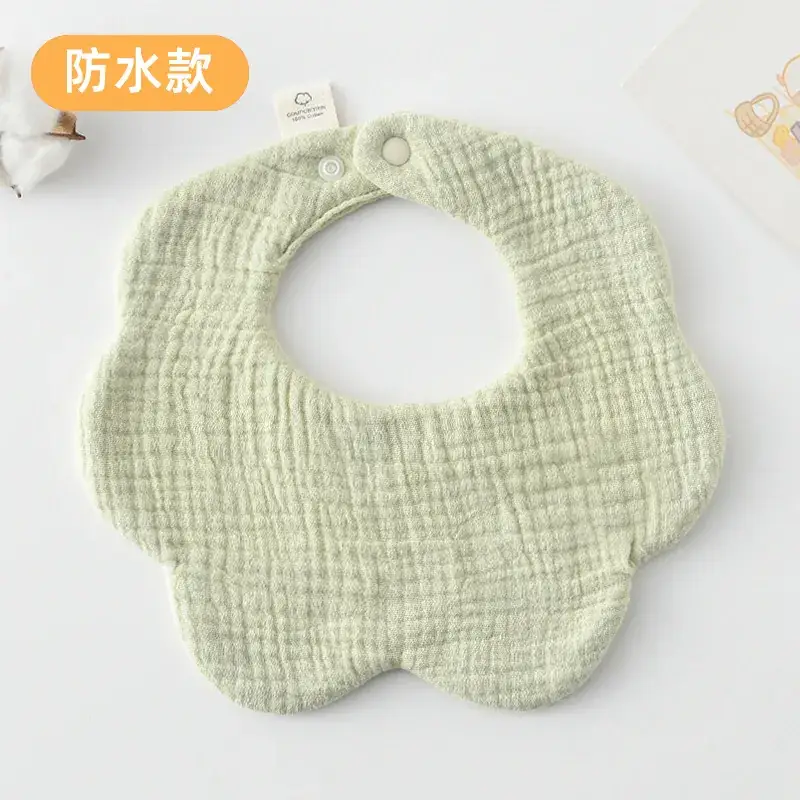 Baby Waterproof Cotton Bib with Bear Print - Image 83