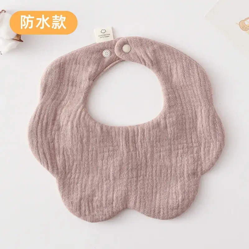 Baby Waterproof Cotton Bib with Bear Print - Image 89