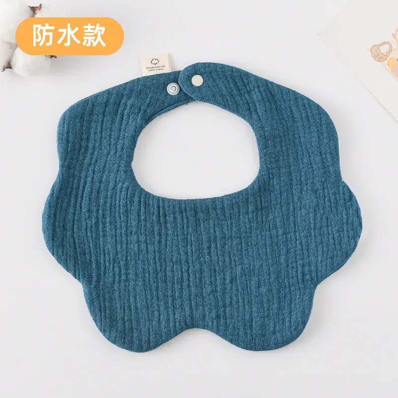 Baby Waterproof Cotton Bib with Bear Print - Image 98