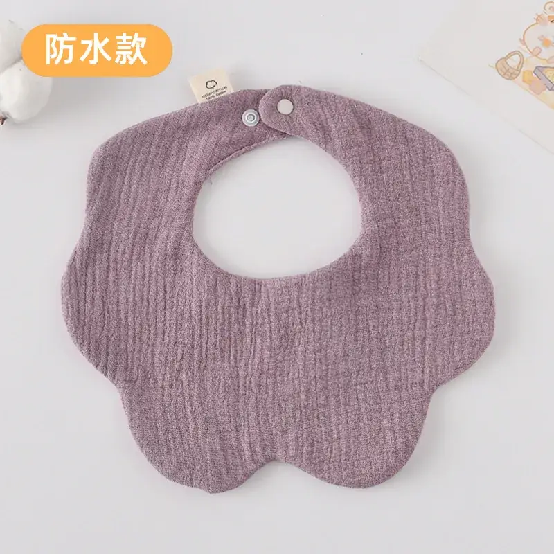 Baby Waterproof Cotton Bib with Bear Print - Image 99
