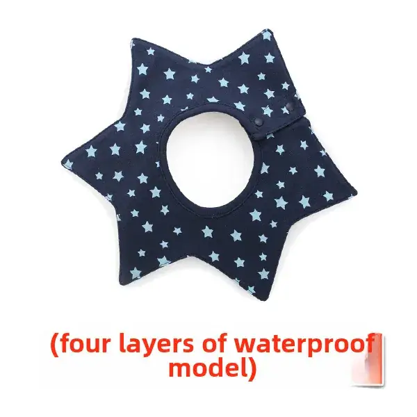 Baby Waterproof Cotton Bib with Bear Print - Image 155