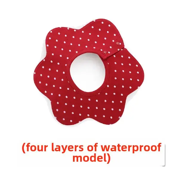 Baby Waterproof Cotton Bib with Bear Print - Image 158