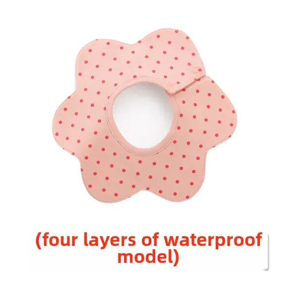 Baby Waterproof Cotton Bib with Bear Print - Image 159