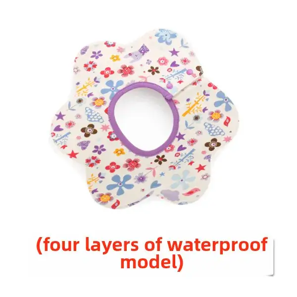 Baby Waterproof Cotton Bib with Bear Print - Image 163