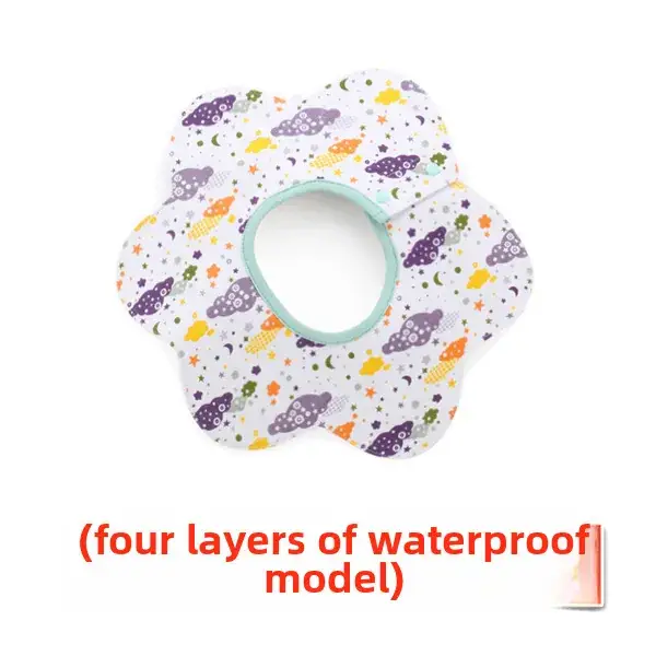 Baby Waterproof Cotton Bib with Bear Print - Image 164