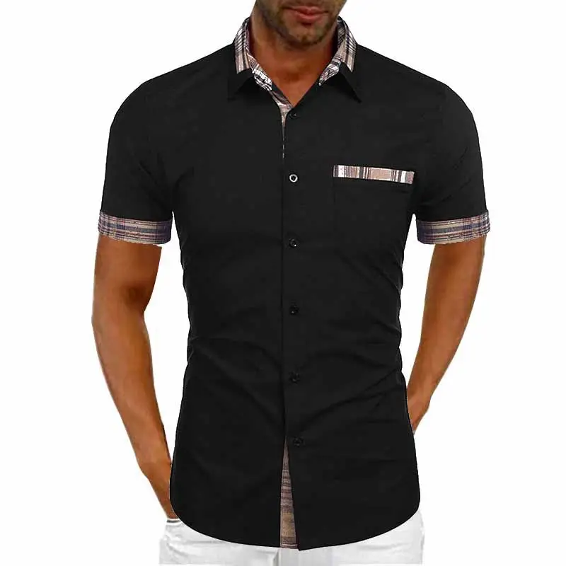 Men Pink Short Sleeve Button Shirt 2024 — feature 4