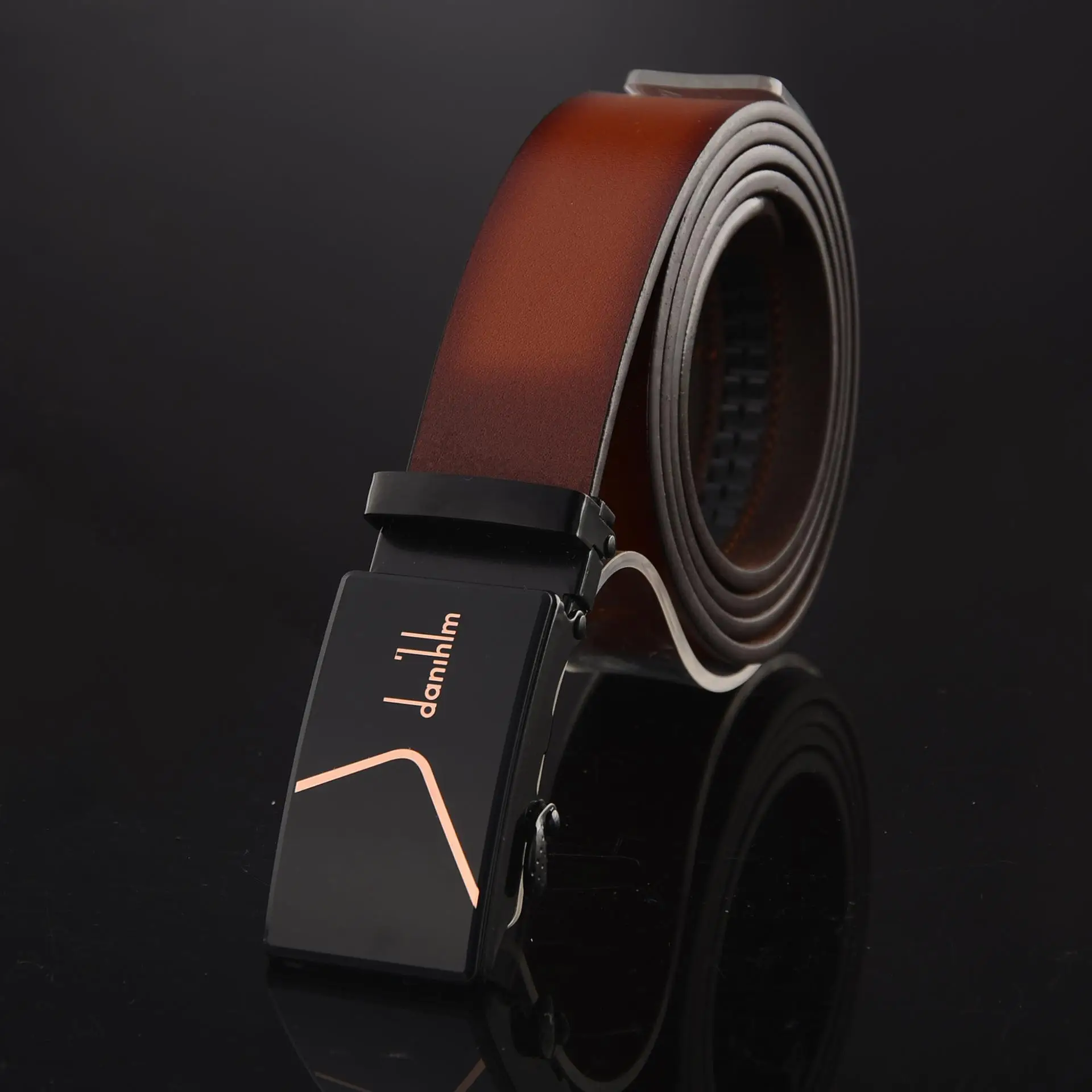 Men's High-End Retro Glue-Filled Belt Set of 5 - Image 3
