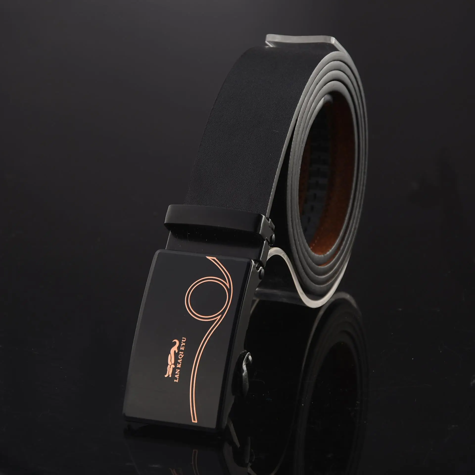 Men's High-End Retro Glue-Filled Belt Set of 5 - Image 4