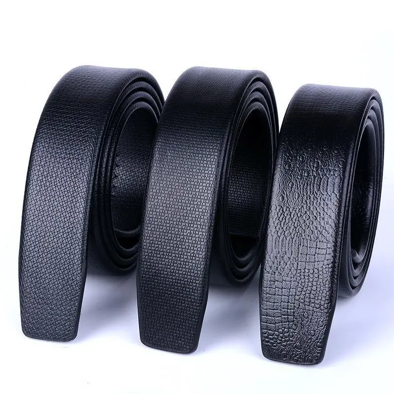 Men's Black Headless Belt with Groove 5 - Image 7