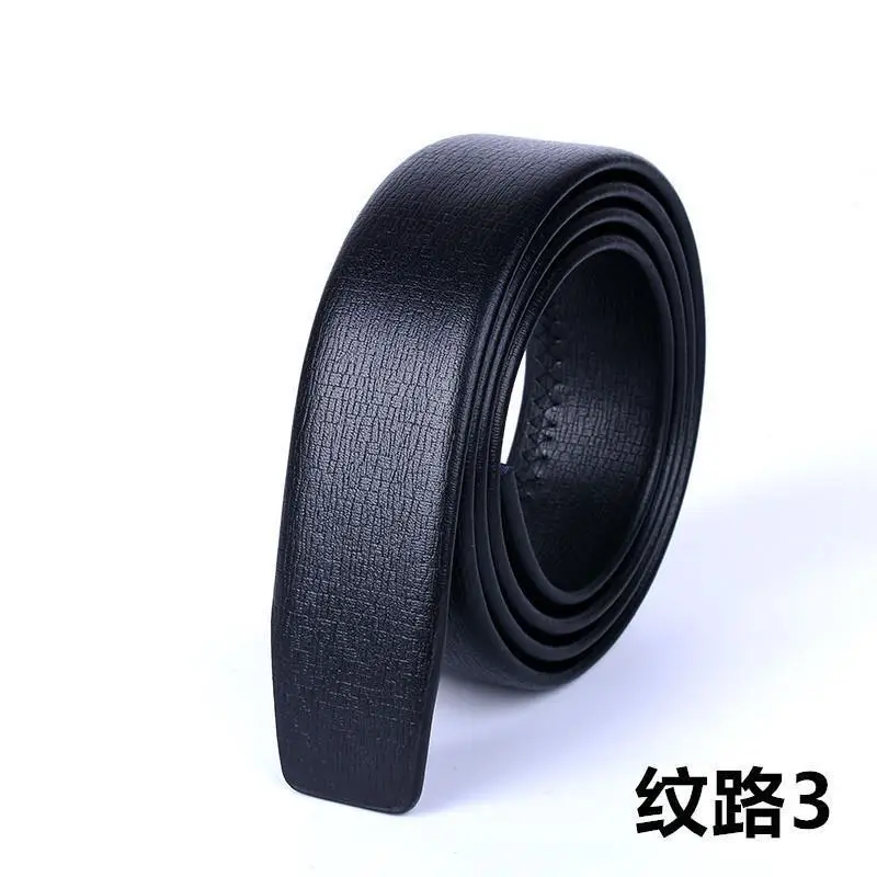 Men's Black Headless Belt with Groove 5 - Image 3