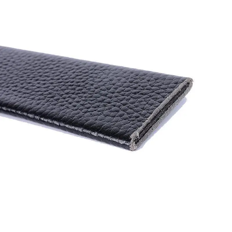 Men's Black Leather Belt with Gold Buckle - Image 27