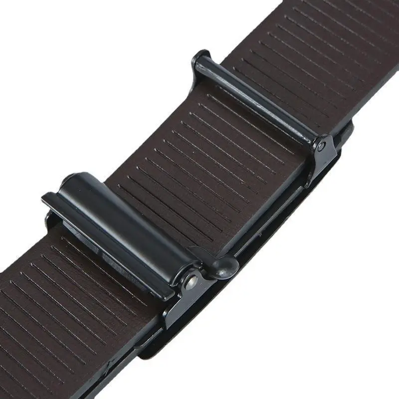 Men's Black Leather Belt with Super Fiber Filling - Image 7