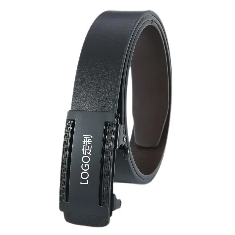 Men's Black Leather Belt with Super Fiber Filling - Image 2