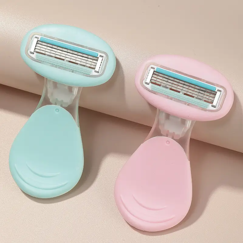 Women's Manual Armpit Hair Shaver Light Blue 5.2cm - Image 8