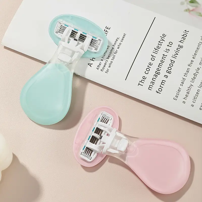Women's Manual Armpit Hair Shaver Light Blue 5.2cm - Image 9