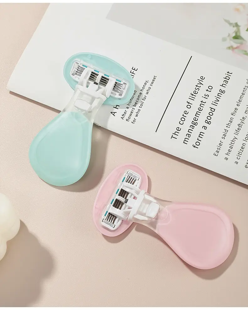 Women's Manual Armpit Hair Shaver Light Blue 5.2cm — feature 12