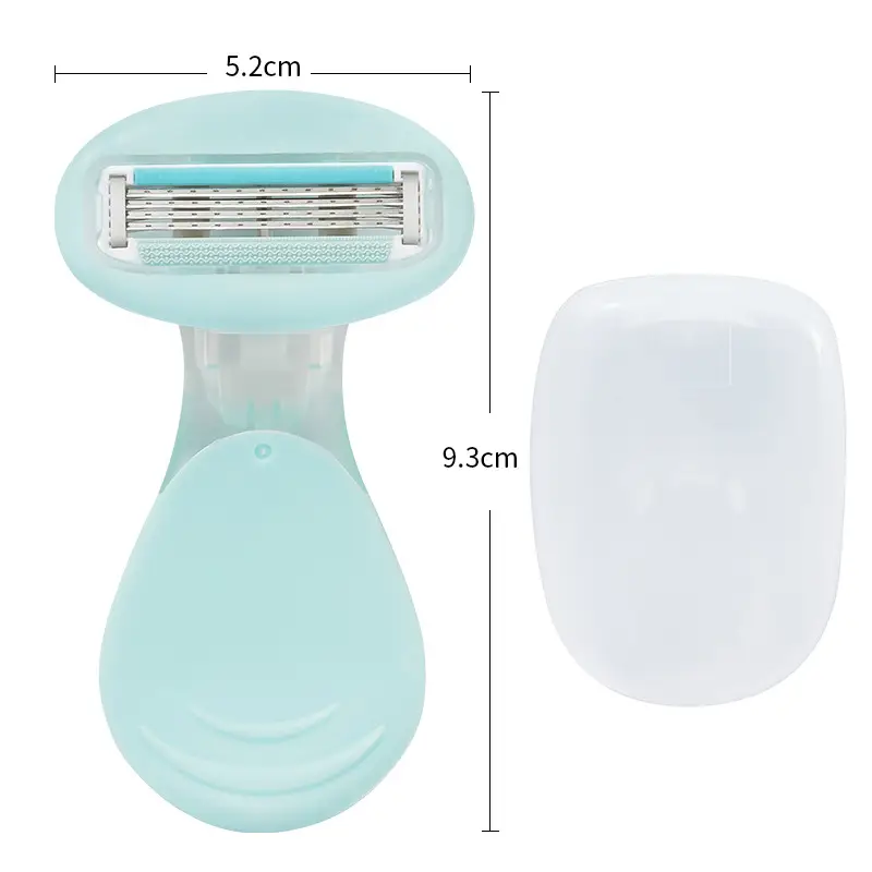 Women's Manual Armpit Hair Shaver Light Blue 5.2cm - Image 2