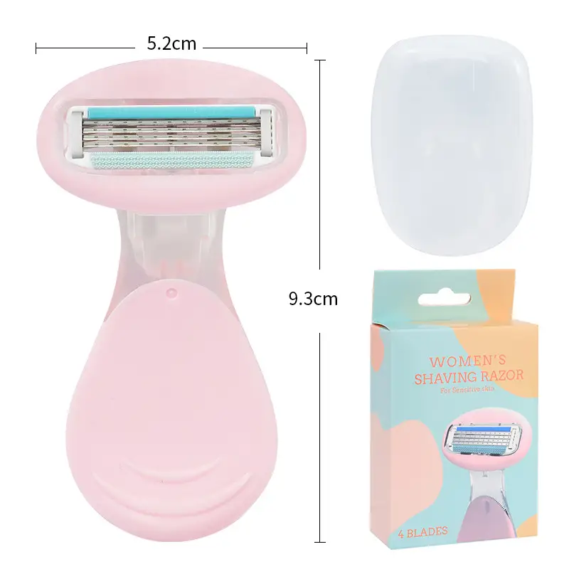 Women's Manual Armpit Hair Shaver Light Blue 5.2cm - Image 3