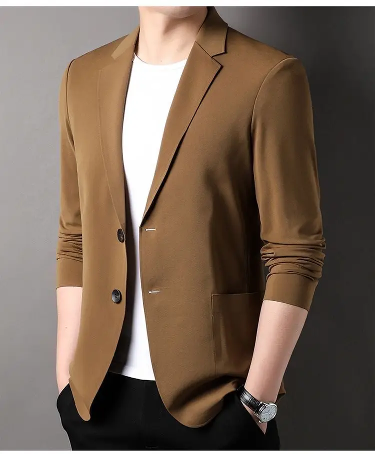 Men's Blue Ice Silk Sunscreen Jacket Middle-aged Top — feature 12