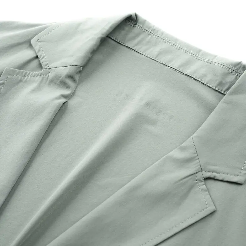 Men's Blue Ice Silk Sunscreen Jacket Middle-aged Top — feature 25