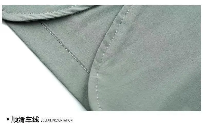 Men's Blue Ice Silk Sunscreen Jacket Middle-aged Top — feature 28