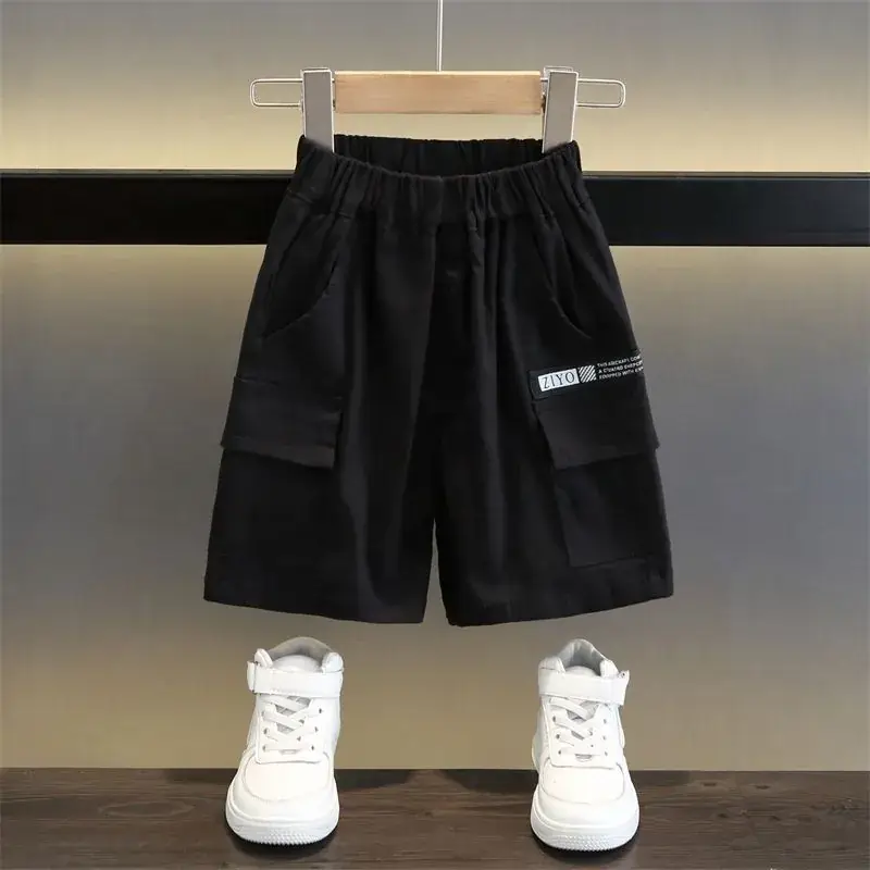 White Cargo Shorts for Men Summer Casual Wear - Image 2