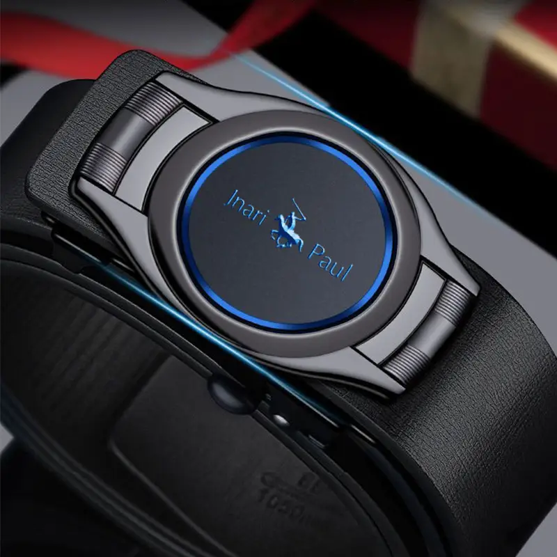 Paul Genuine Leather Men's Belt with Automatic Buckle - Image 5