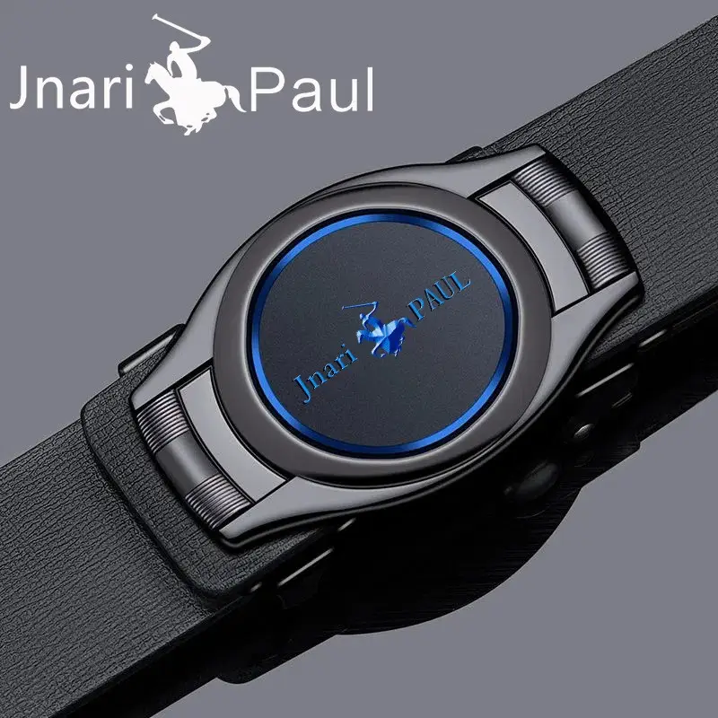 Paul Genuine Leather Men's Belt with Automatic Buckle