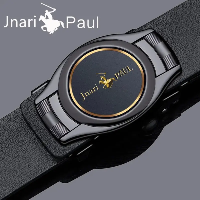 Paul Genuine Leather Men's Belt with Automatic Buckle - Image 2