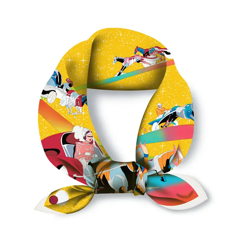 New Summer Sunscreen Scarves for Women Blue Printed - Image 9