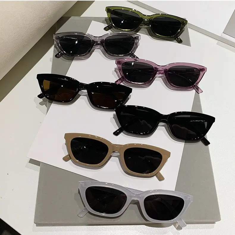 European Cat-Eye Sunglasses for Men Women Small Frame