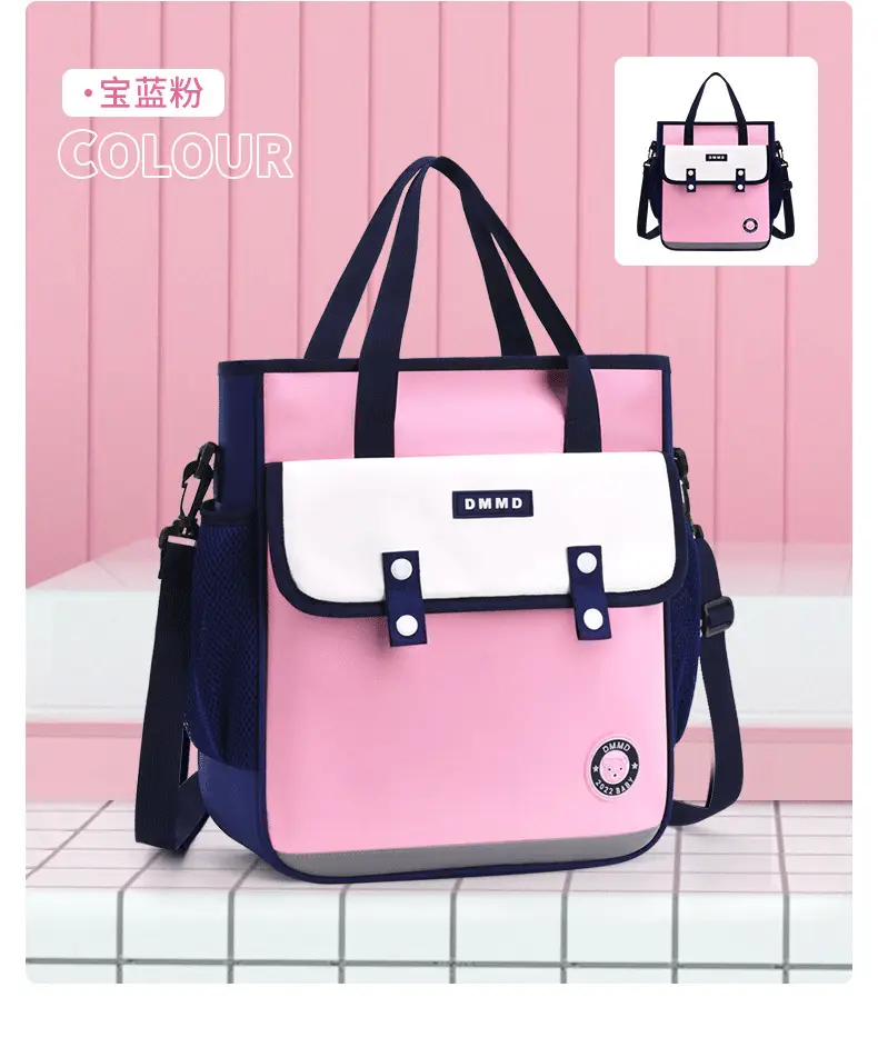 Sky Blue British Tutorial Bag for Girls Primary to Junior High β feature 12