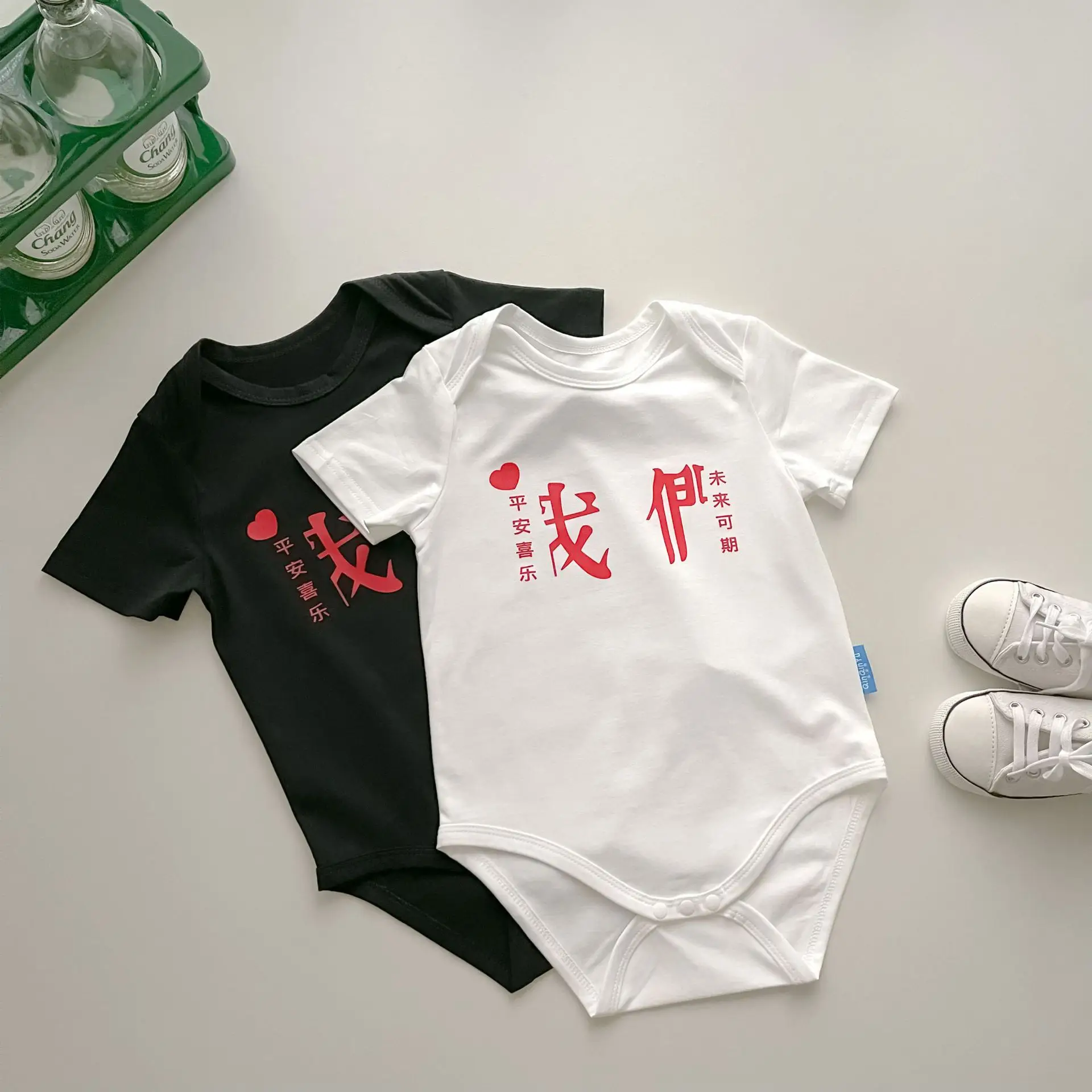 White Printed T-Shirt for Baby Kids Summer Wear — feature 33