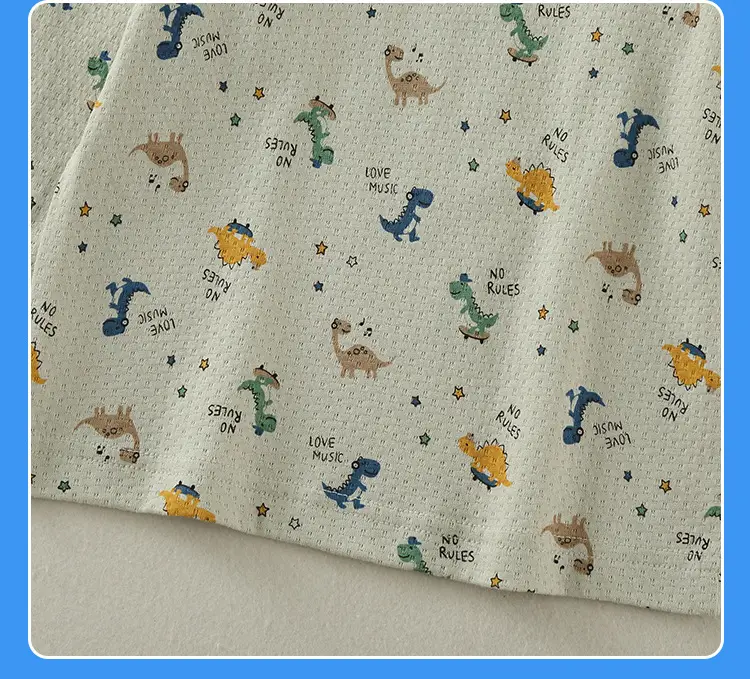 Boys Cotton Long Sleeve T-Shirt White Kids Pajamas — feature 23