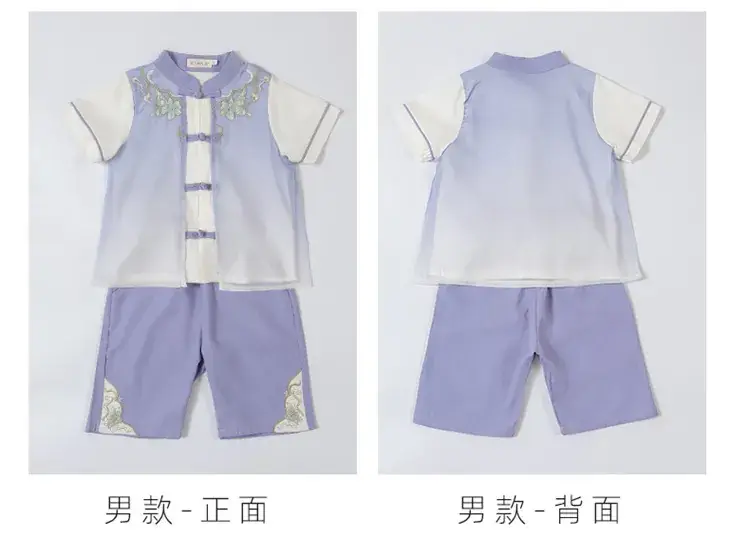 Boys Hanfu Dress Red White Summer Chinese Style — feature 19