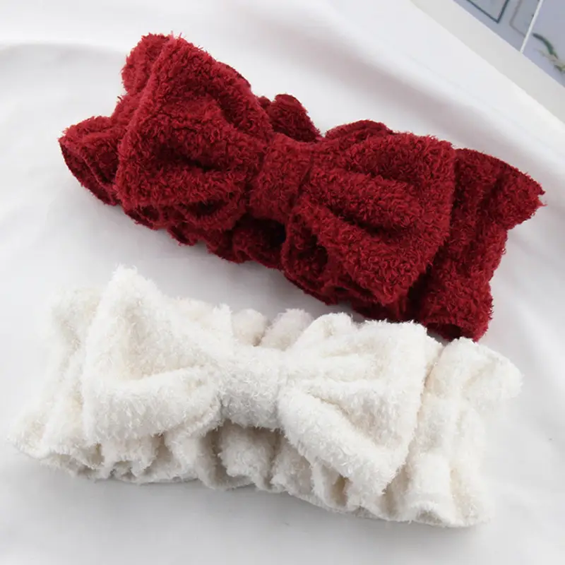 Plush Ruffled Hair Bands with Sweet Butterfly Design - Image 9