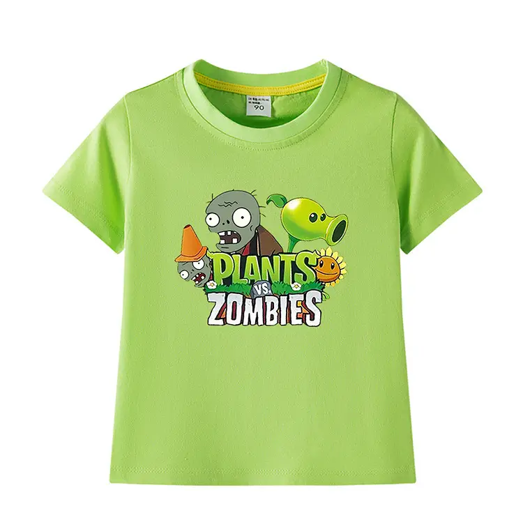 Plants vs Zombies Kids T-Shirt Yellow Short Sleeve — feature 8
