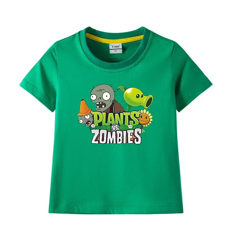Plants vs Zombies Kids T-Shirt Yellow Short Sleeve — feature 9