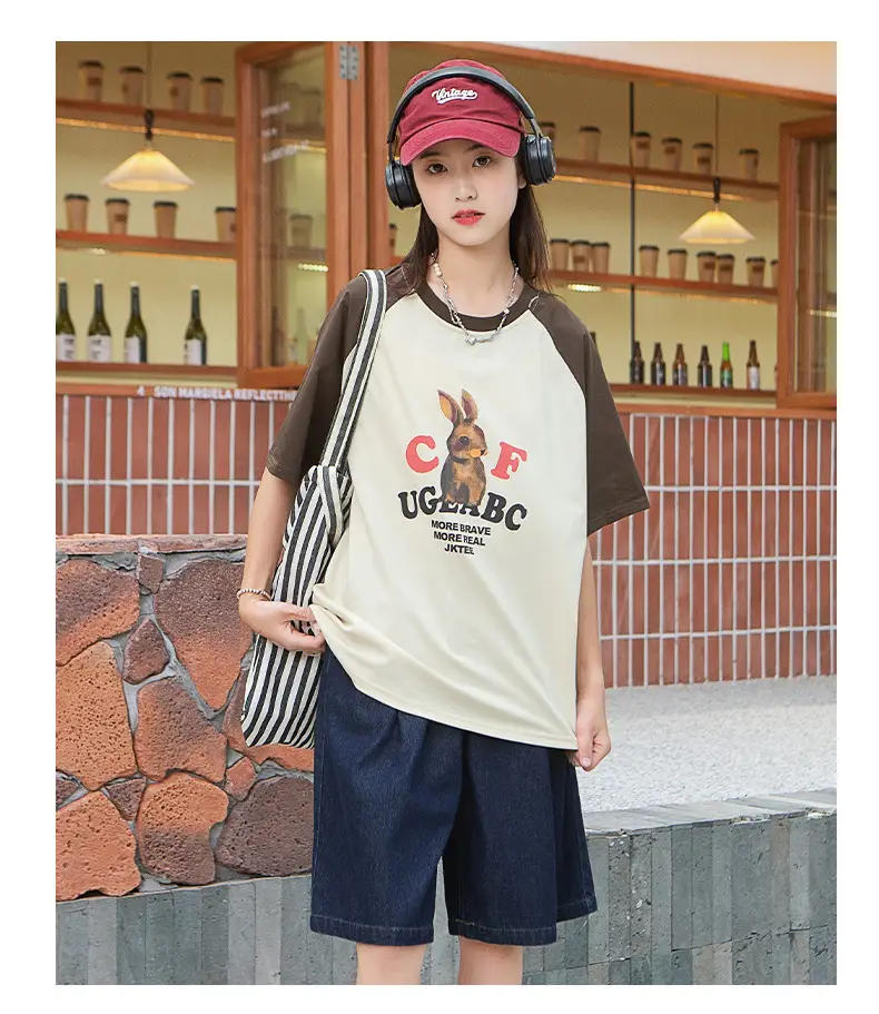 Girls Cartoon T-Shirt Shorts Set Summer 2023 — feature 13