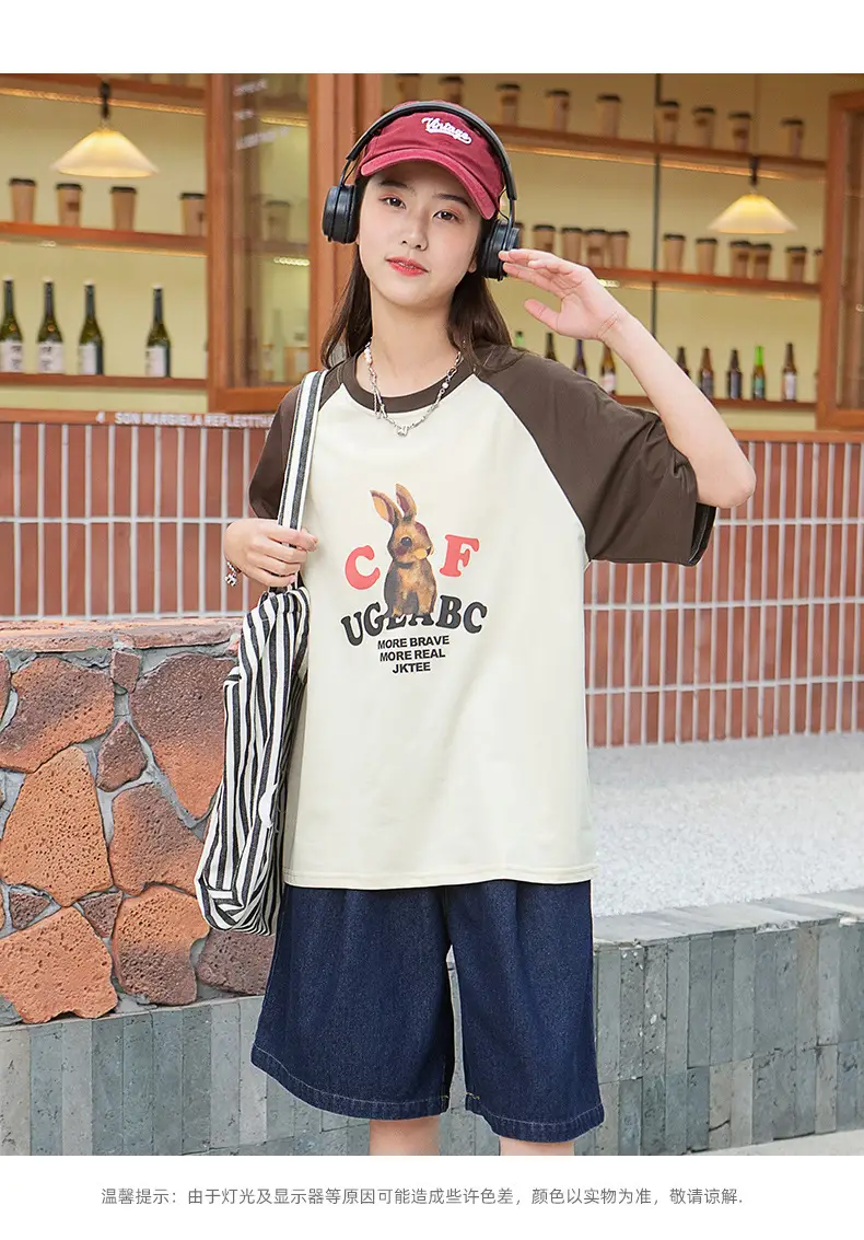 Girls Cartoon T-Shirt Shorts Set Summer 2023 — feature 15